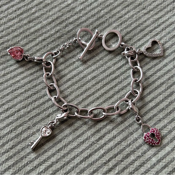 Swarovski Crystal Heart Charm Bracelet - Picture 2 of 7